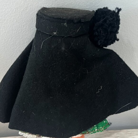 Vintage 1950's Italian 8" Sleepy Eyes Sardinian Souvenir Girl Doll Italy Pom Hat - Picture 9 of 11